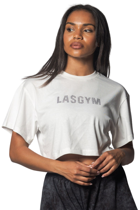 T-shirt Crop Lasgym Crystal Bianca