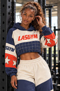Relentless Metallic Oversized Cropped Hoodie