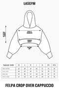 Relentless Metallic Oversized Cropped Hoodie