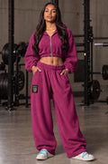 Relentless Metallic Oversized Cropped Hoodie