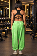 Pantalone Over Velluto W Lime