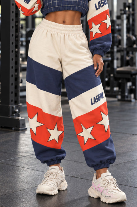 Pantalone Over Felpa Luxury Star