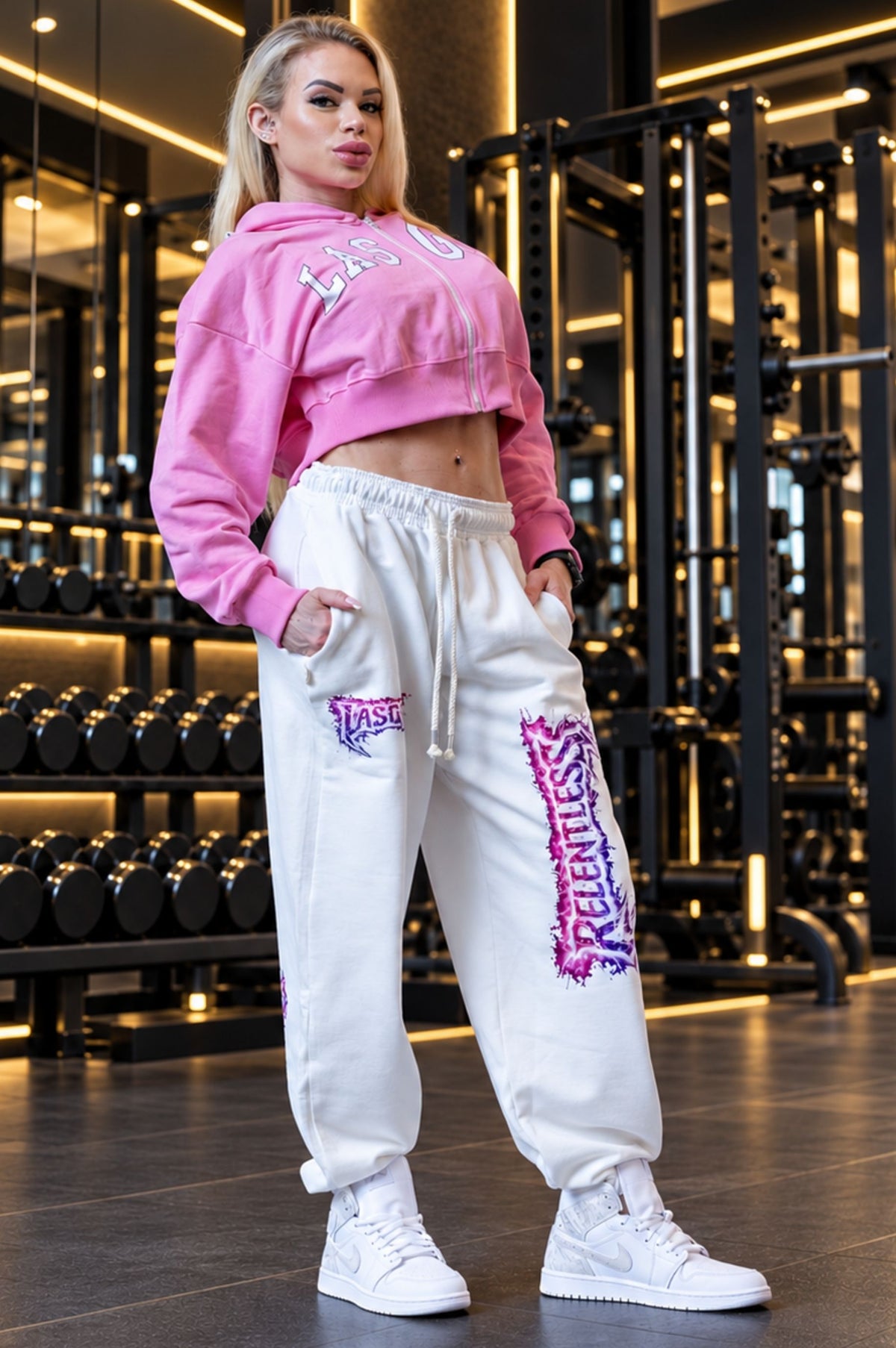 Pantalone Over Relentless Phoenix Pink