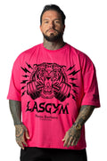 T-shirt S.Over Silverlake Man Black Fuxia