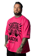 T-shirt S.Over Silverlake Man Black Fuxia