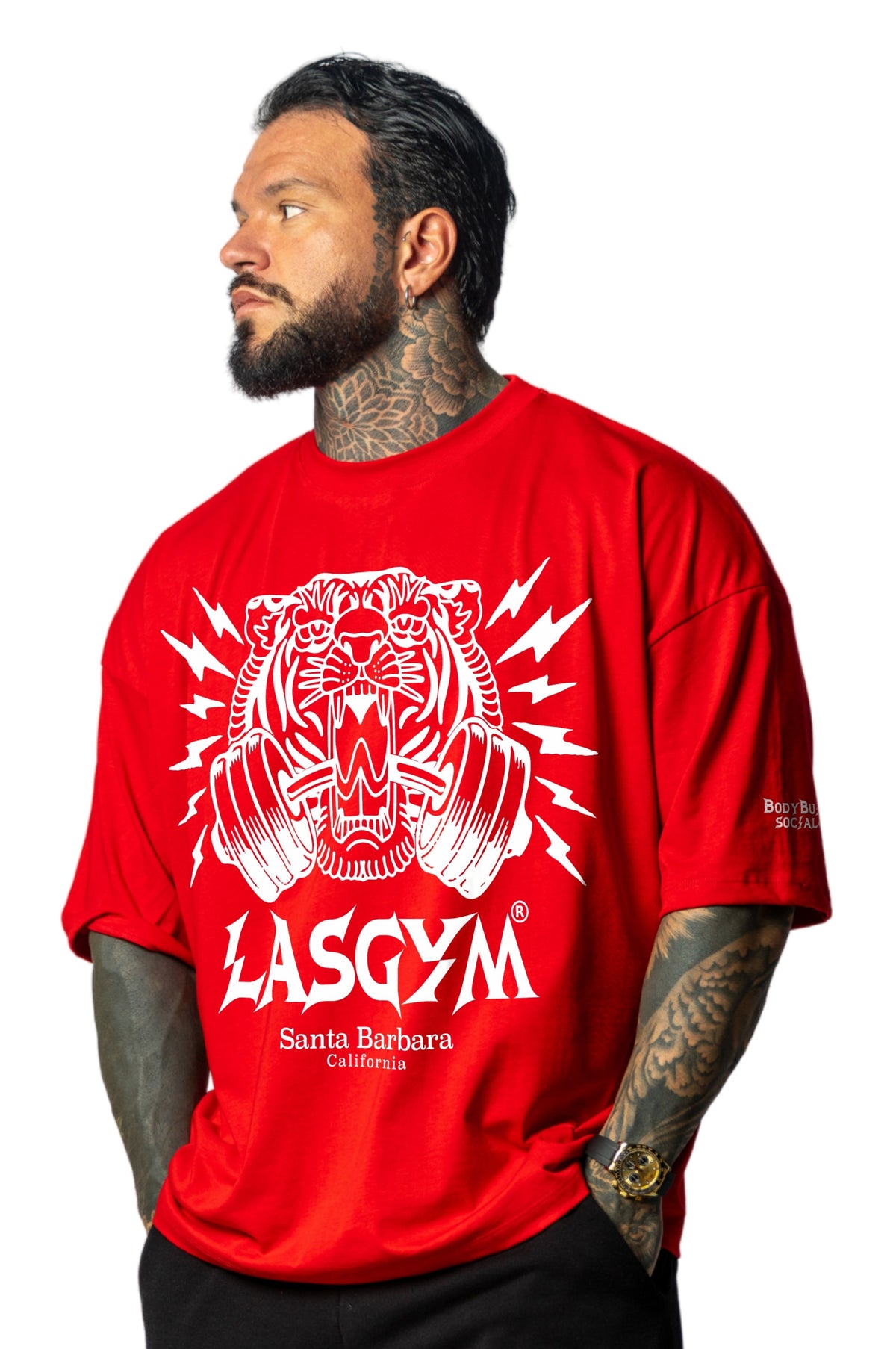 T-shirt S.Over Silverlake Man Rosso