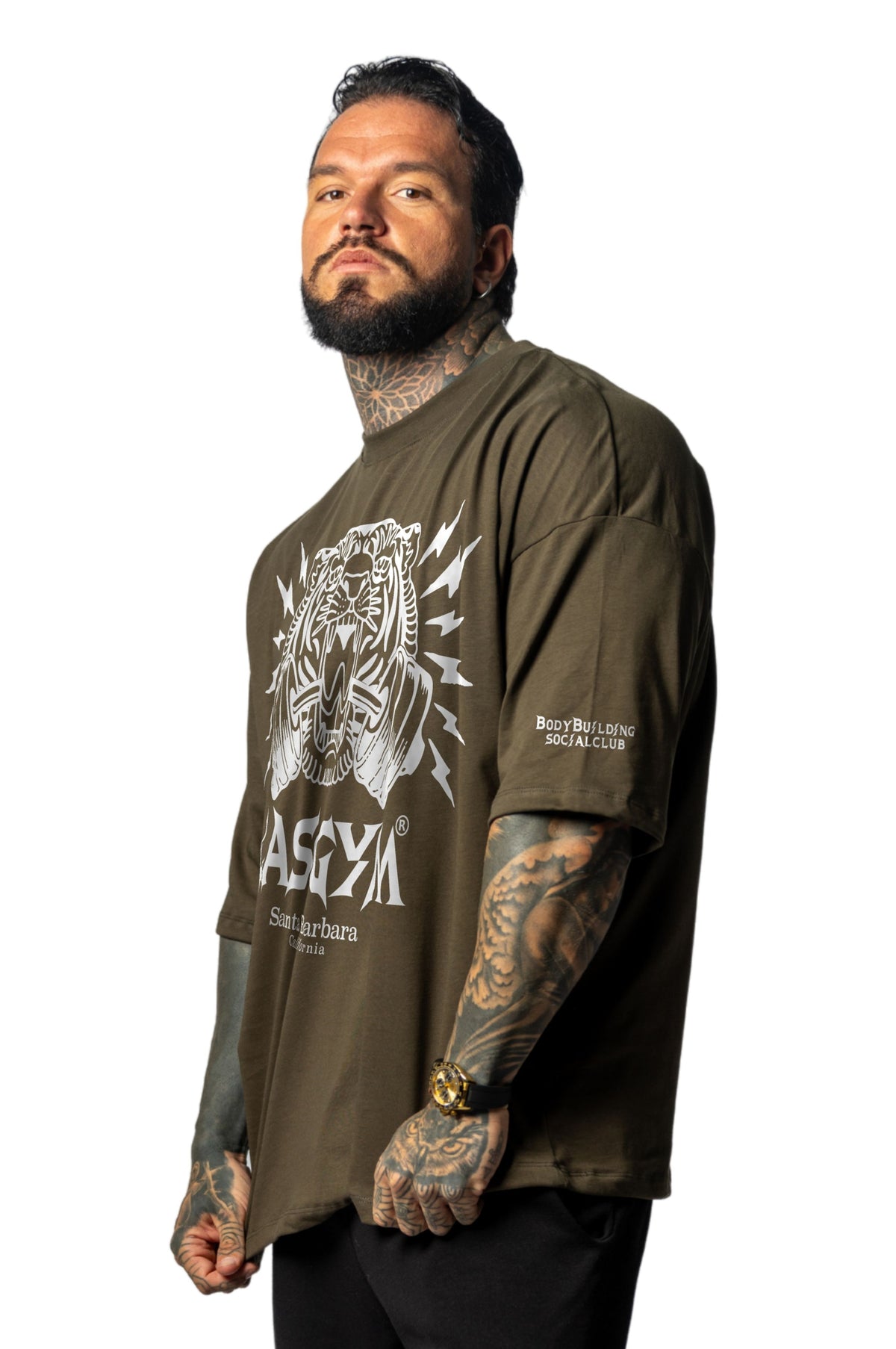 T-shirt S.Over Silverlake Man Militare