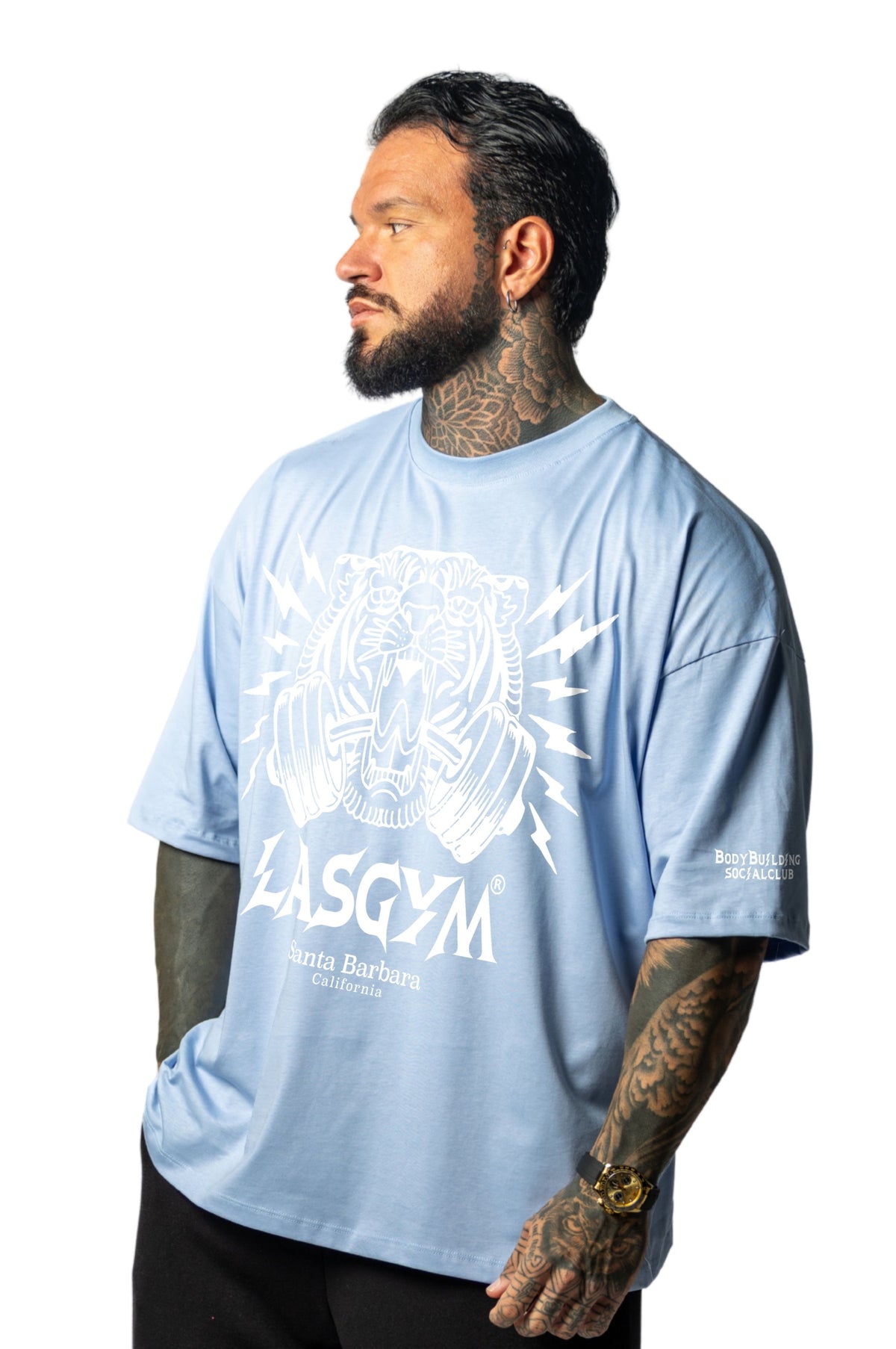 T-shirt S.Over Silverlake Man Celeste