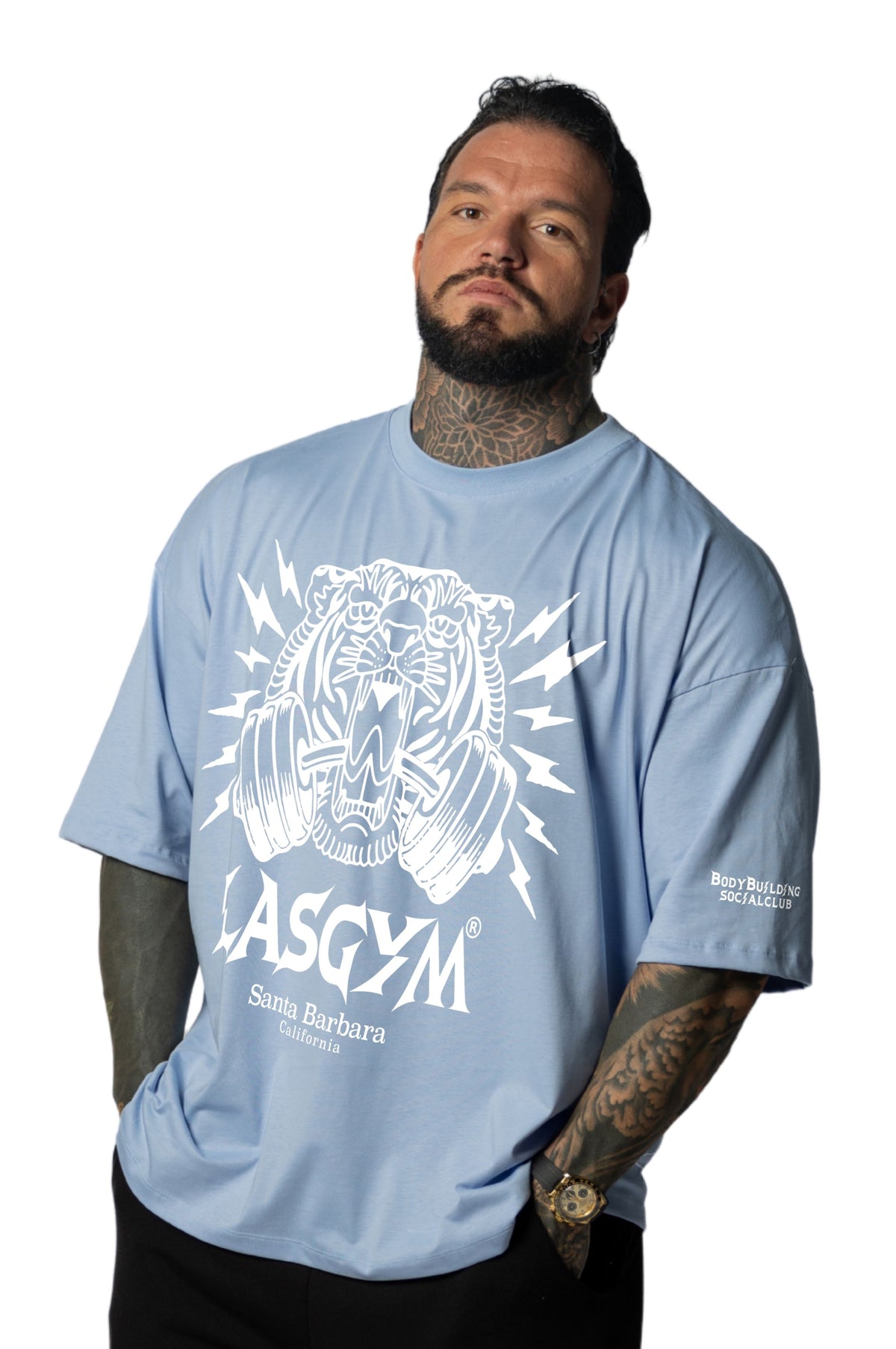 T-shirt S.Over Silverlake Man Celeste