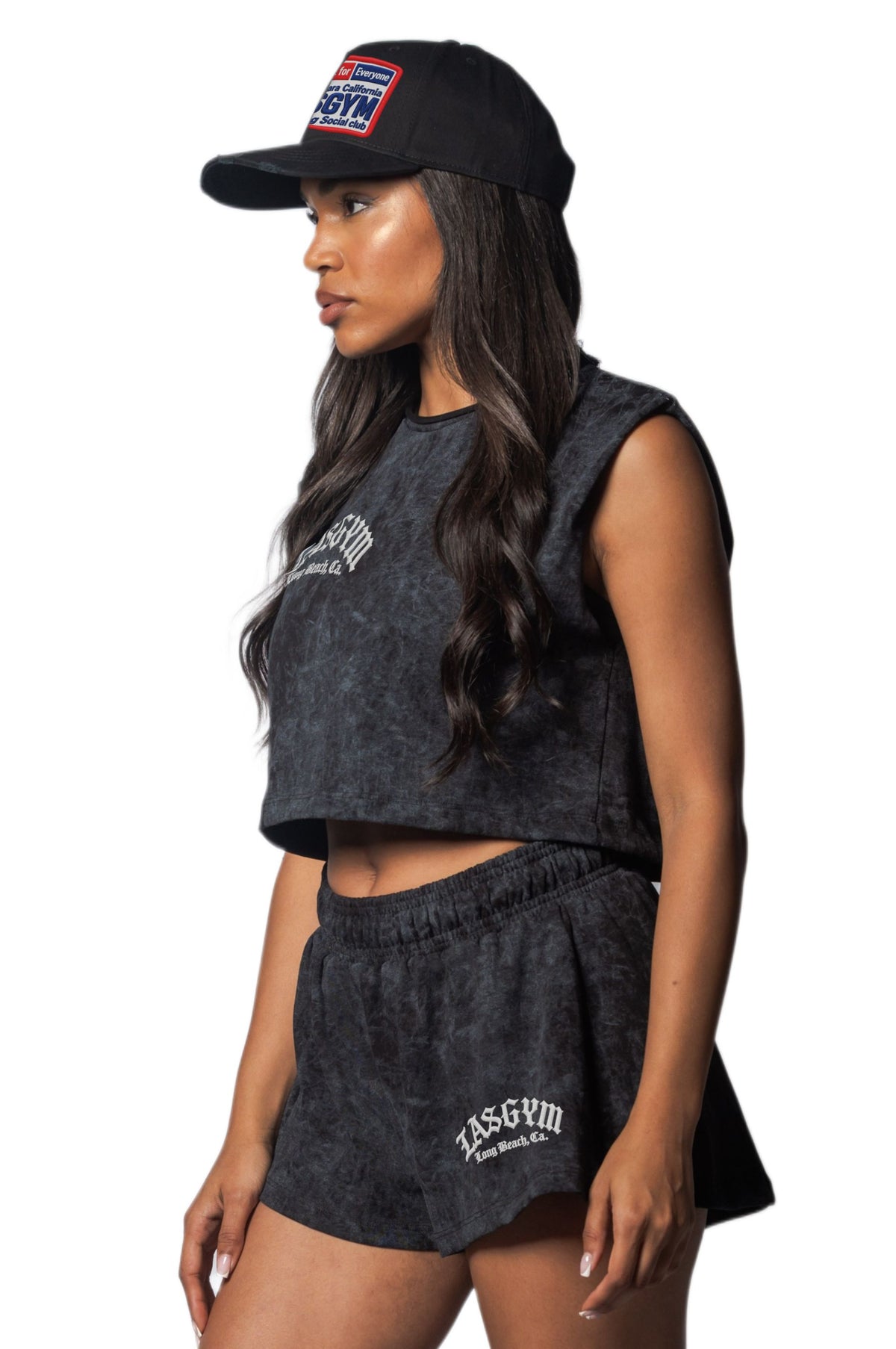 Washed-Effect Big SuperOver Tank Top