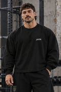 Long Sleeve Over Premium Lasgym Embroidery Blk