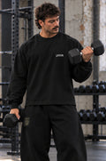 Long Sleeve Over Premium Lasgym Embroidery Blk