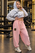 Pantalone W Over Blackout Pink