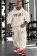 Pantalone Over Man Premium Hustle Oblique Tape Wht