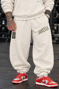 Pantalone Over Man Premium Hustle Oblique Tape Wht