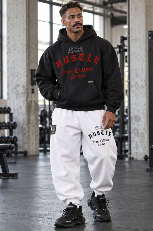 Felpa Over Premium Hustle Ghotic Black