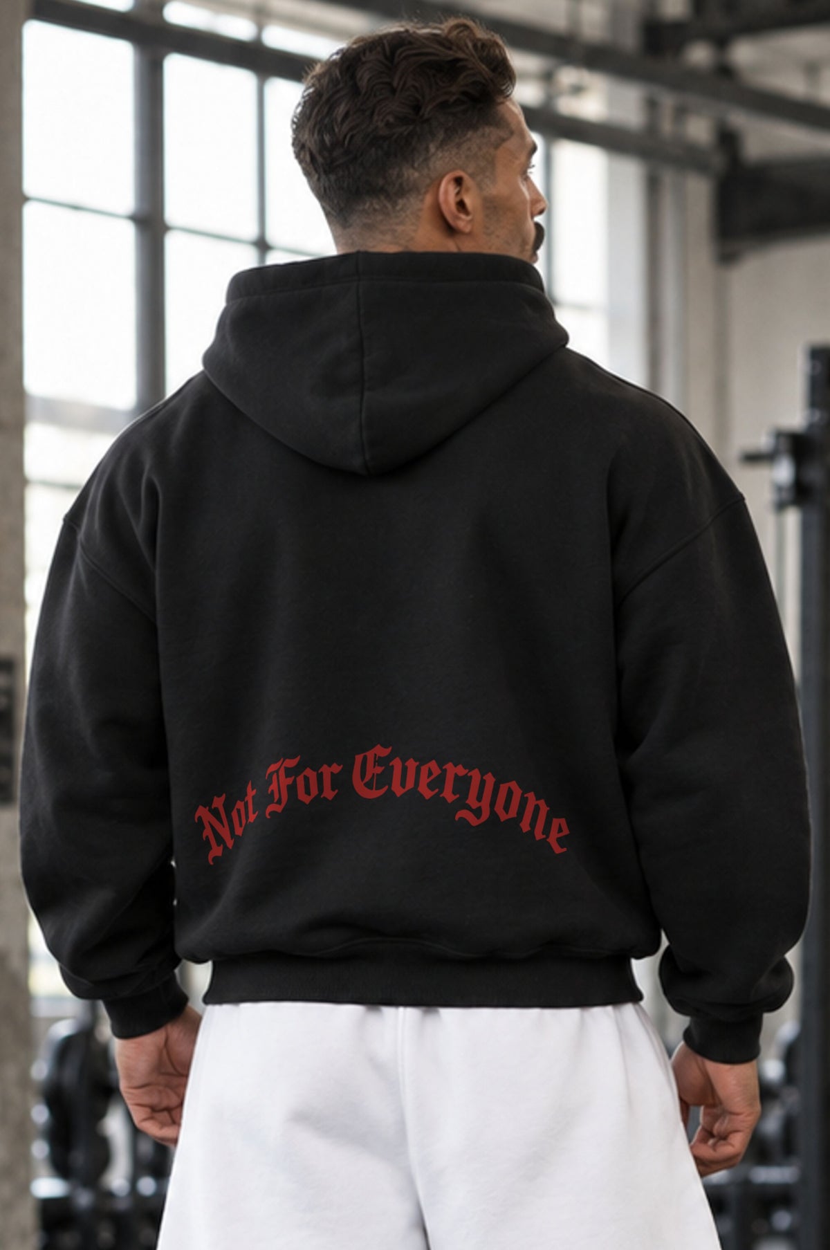 Felpa Over Premium Hustle Ghotic Black