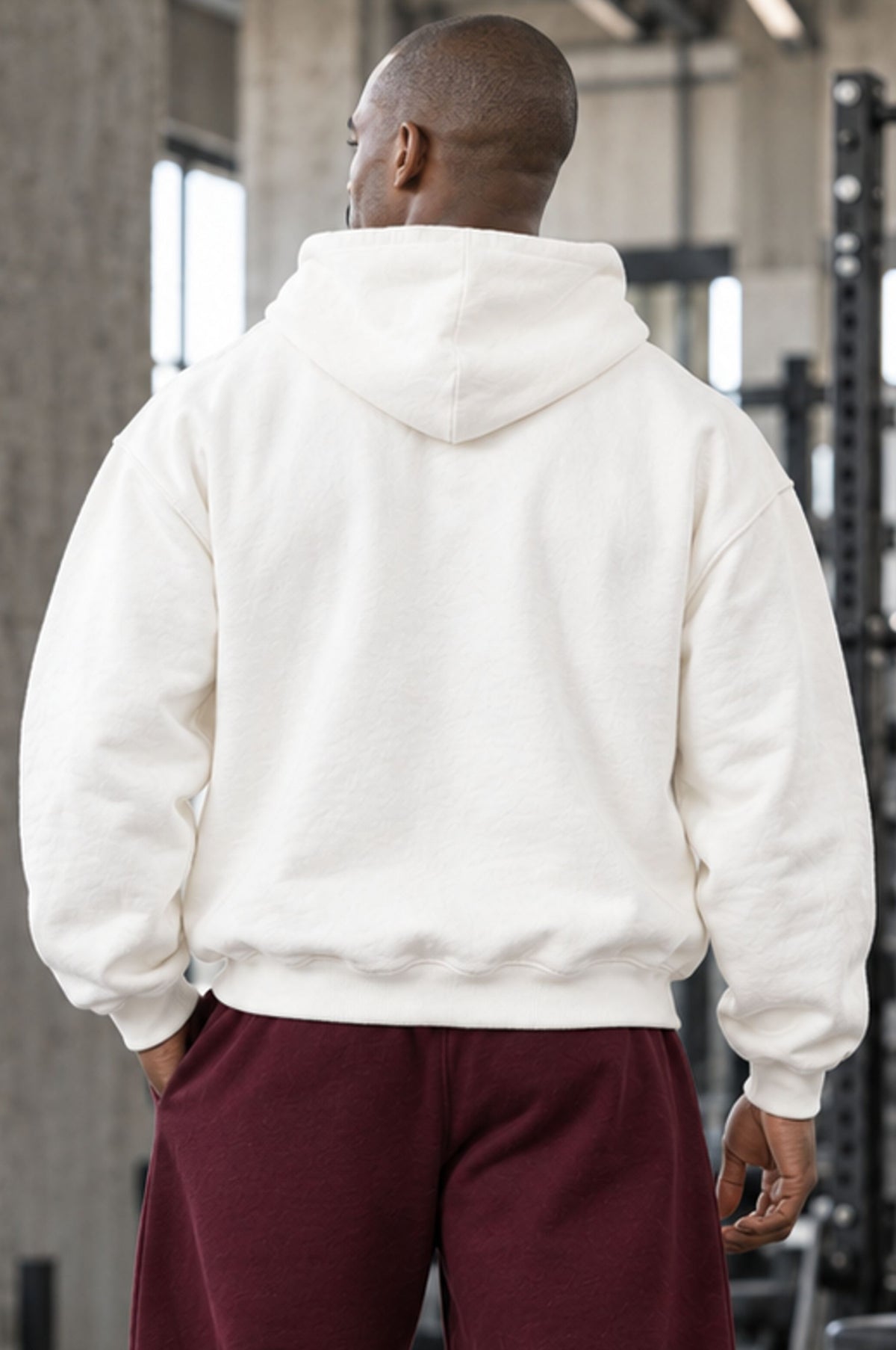 Felpa Cappuccio Over Premium Man Big Destroy Blk Ed