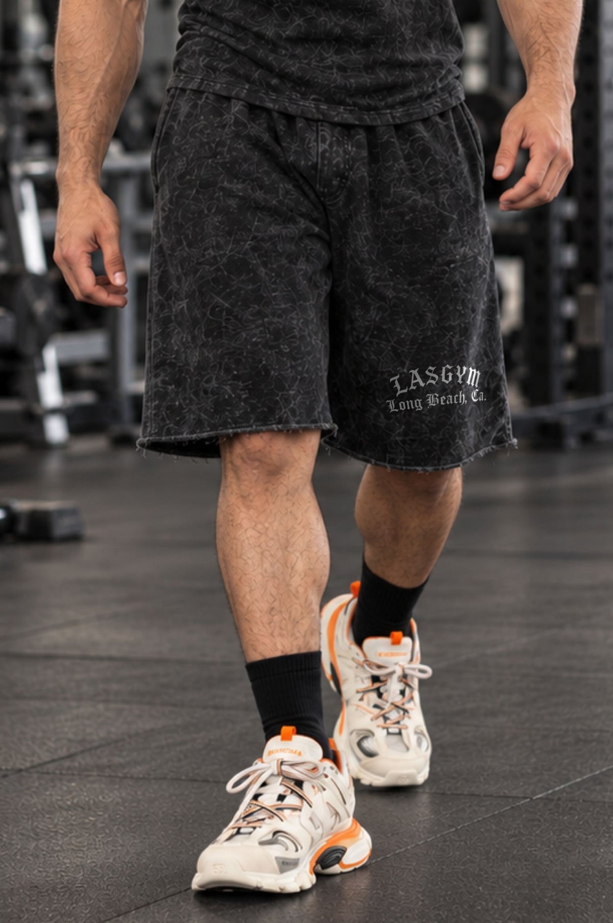 Golden Era This is War Black Oversized Shorts