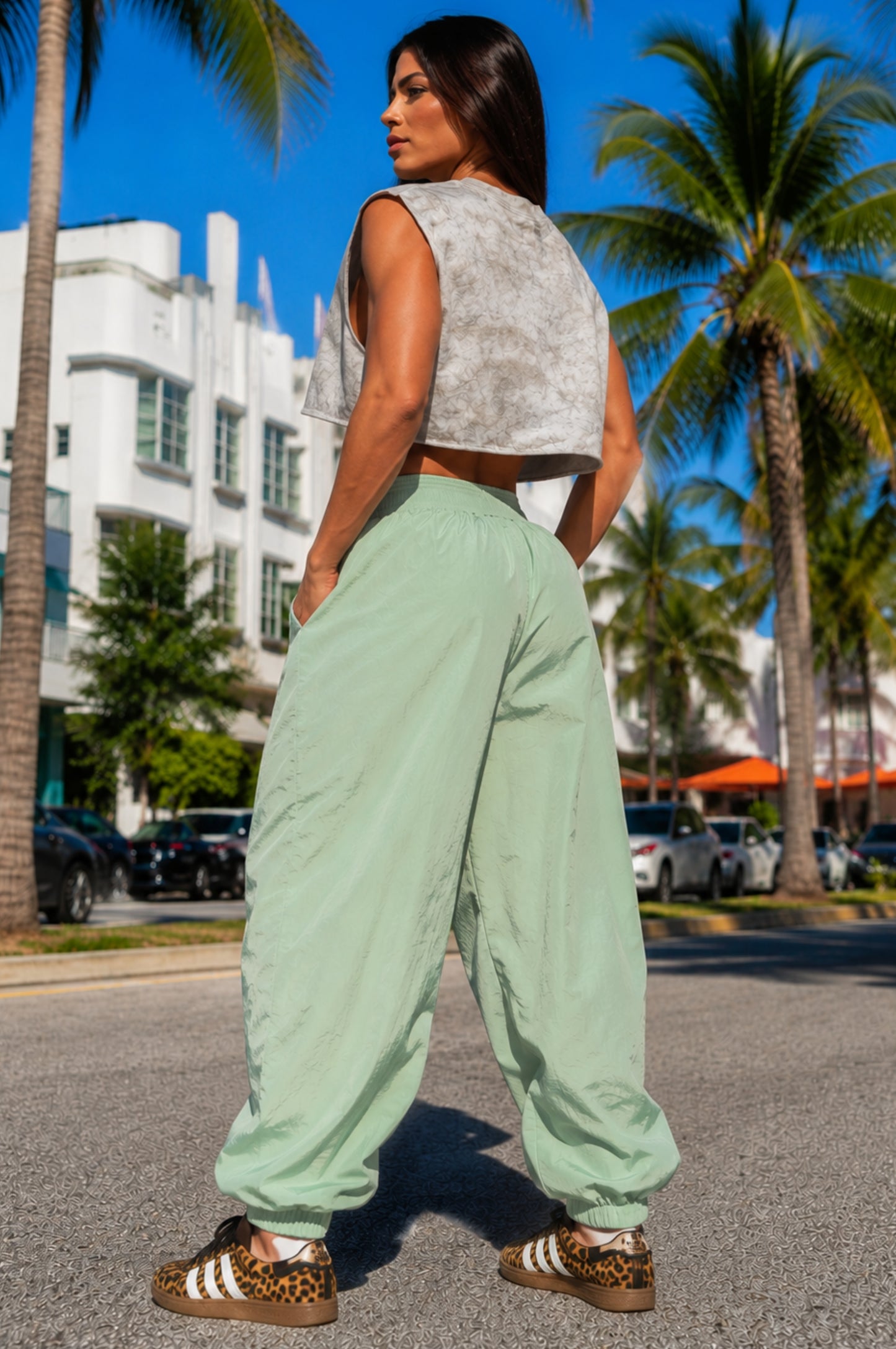 Pantalone Over Vintage Stripe