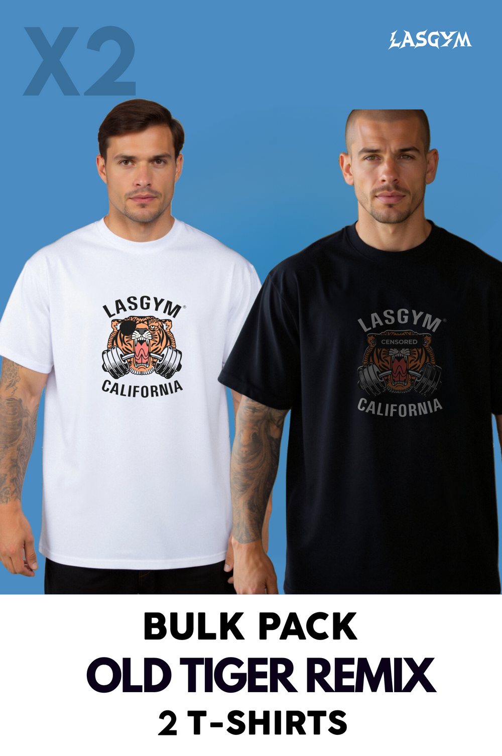 Bulk Pack 2 CAMISETA OVERSIZE MR OLYMPIA 24 EDITION UNISEX