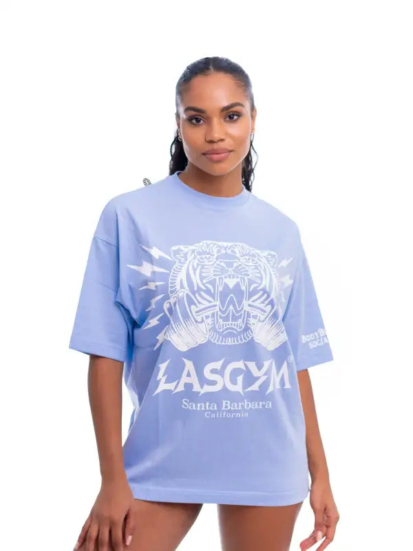 T-shirt Oversize Silverlake celeste - XXS / Celeste