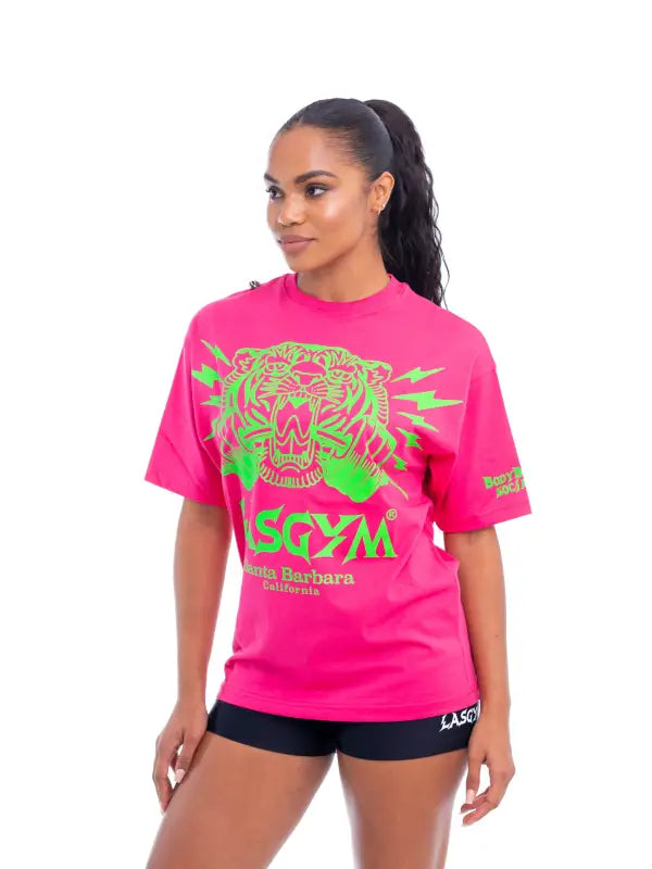 T-shirt Oversize SilverLake Fluo EdT - Fuxia / XXS - T-shirt