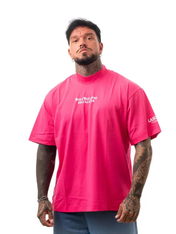 T-shirt Oversize Uomo Madera - XXXL / Fuxia