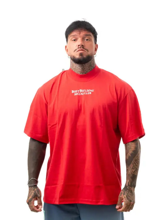 T-shirt Oversize Uomo Madera - XXXL / Rosso